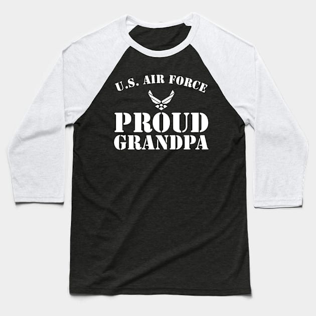 Best Gift for Army - Proud U.S. Air Force Grandpa Baseball T-Shirt by chienthanit